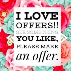 I love offers!!🤍🤍